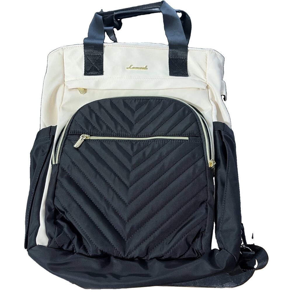 Cream And Black Lovevook Laptop Bag New With Out Tags